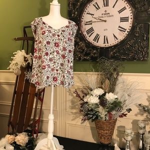 Loft floral blouse tank